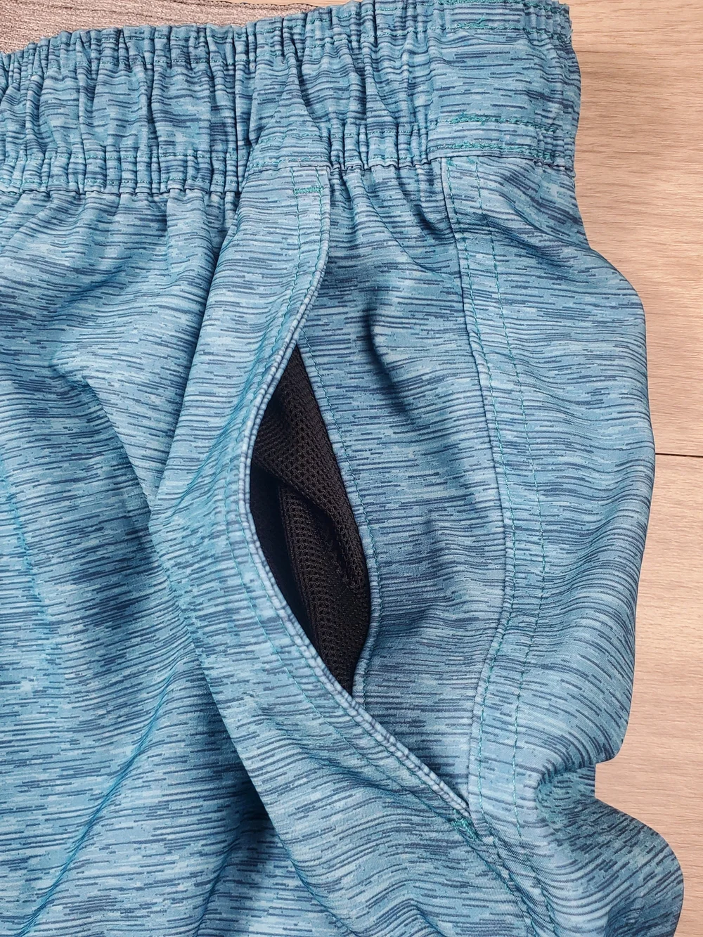 Hurley Men's Board Shorts Swim Trunks Blue Heather Logo Stretch XXL